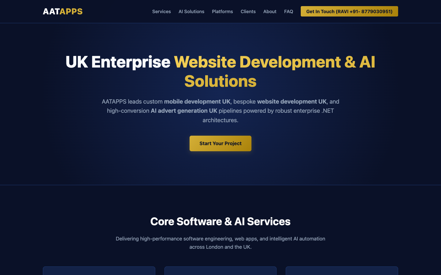 AATAPPS homepage screenshot