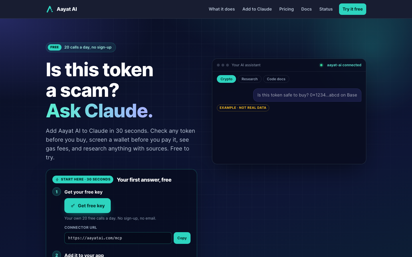 Aayat AI landing_page