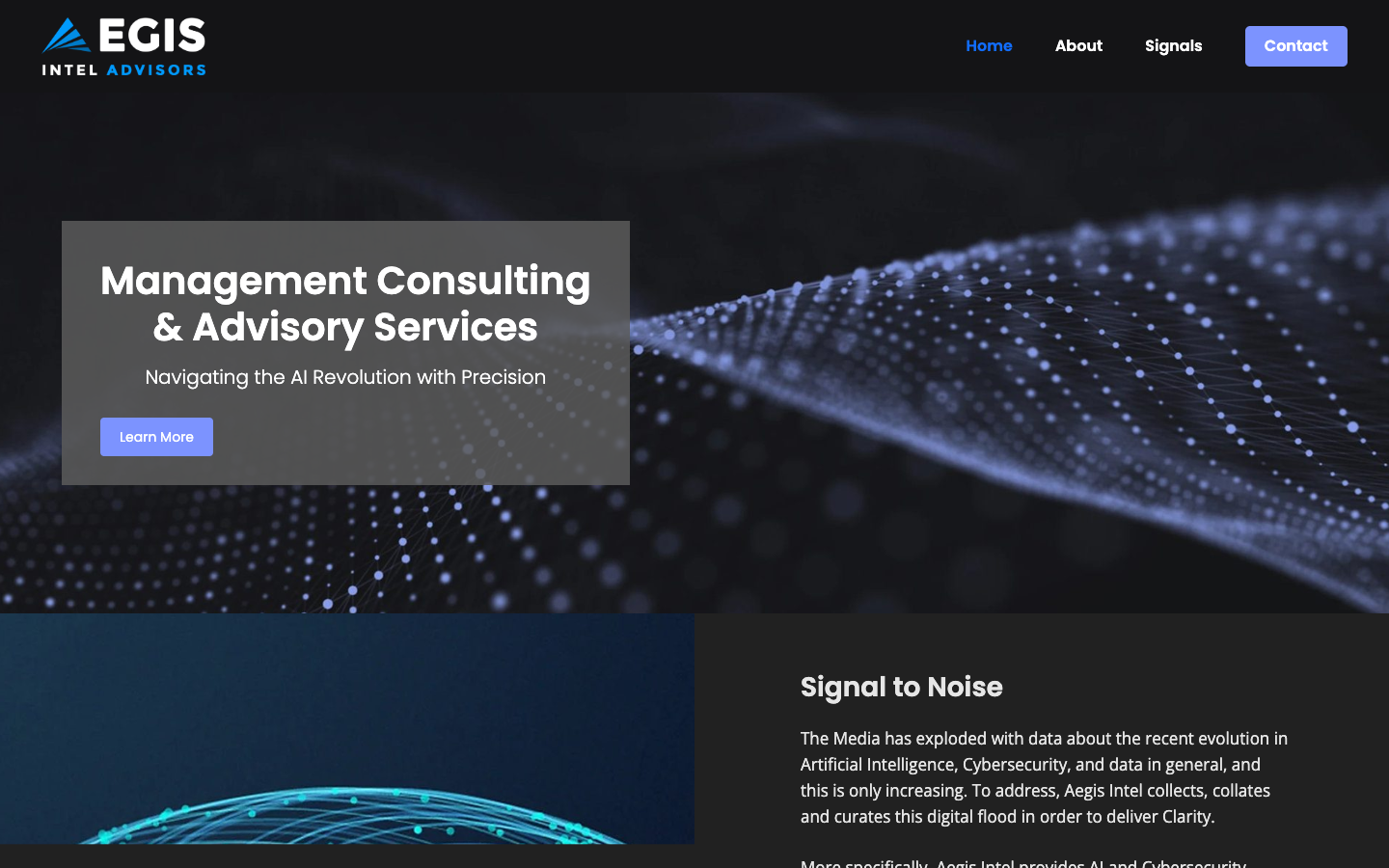 Aegis Intel landing_page