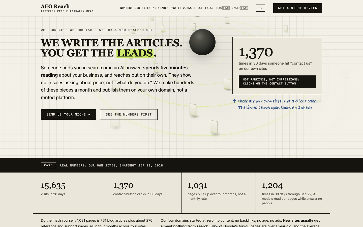 AEO Reach landing_page