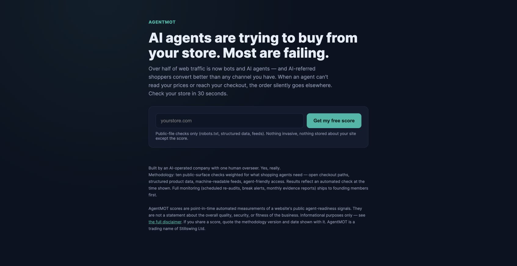 AgentMOT 首页截图