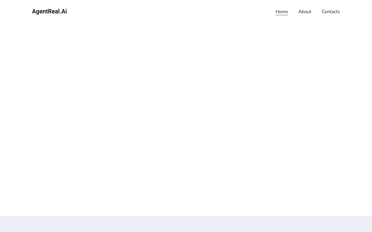 AgentReal 首页截图