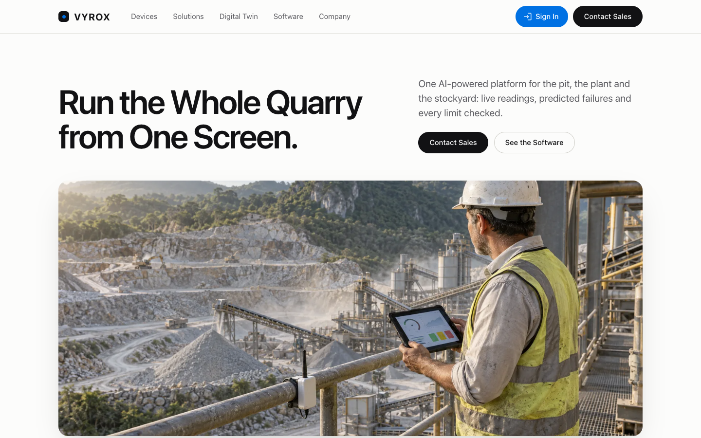 VYROX xSERVA Quarry landing_page
