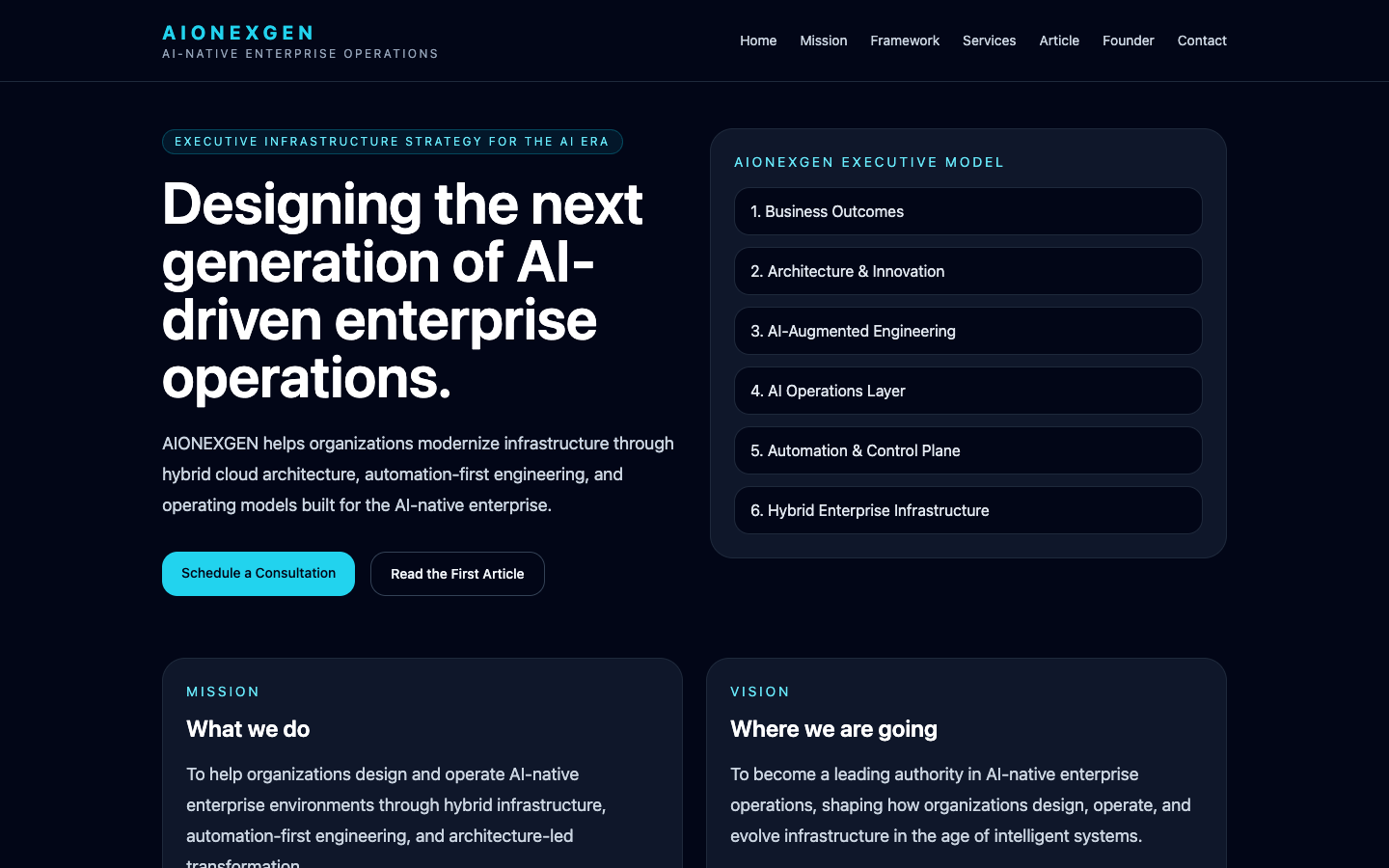 AIONEXGEN 首页截图