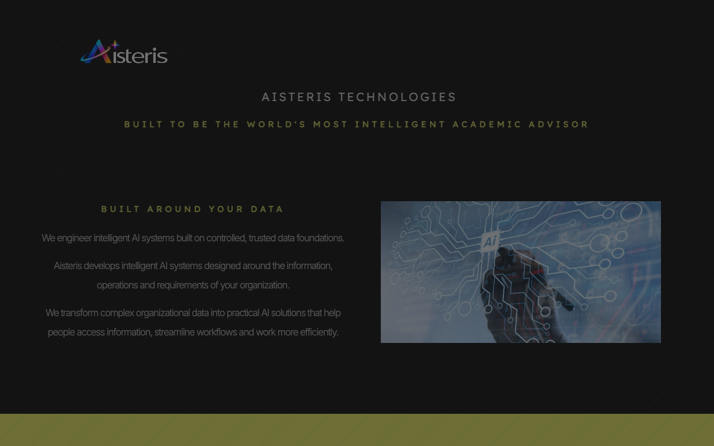 Asteris Technologies homepage screenshot