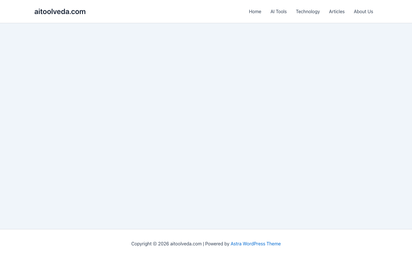 AI Tool Veda homepage screenshot