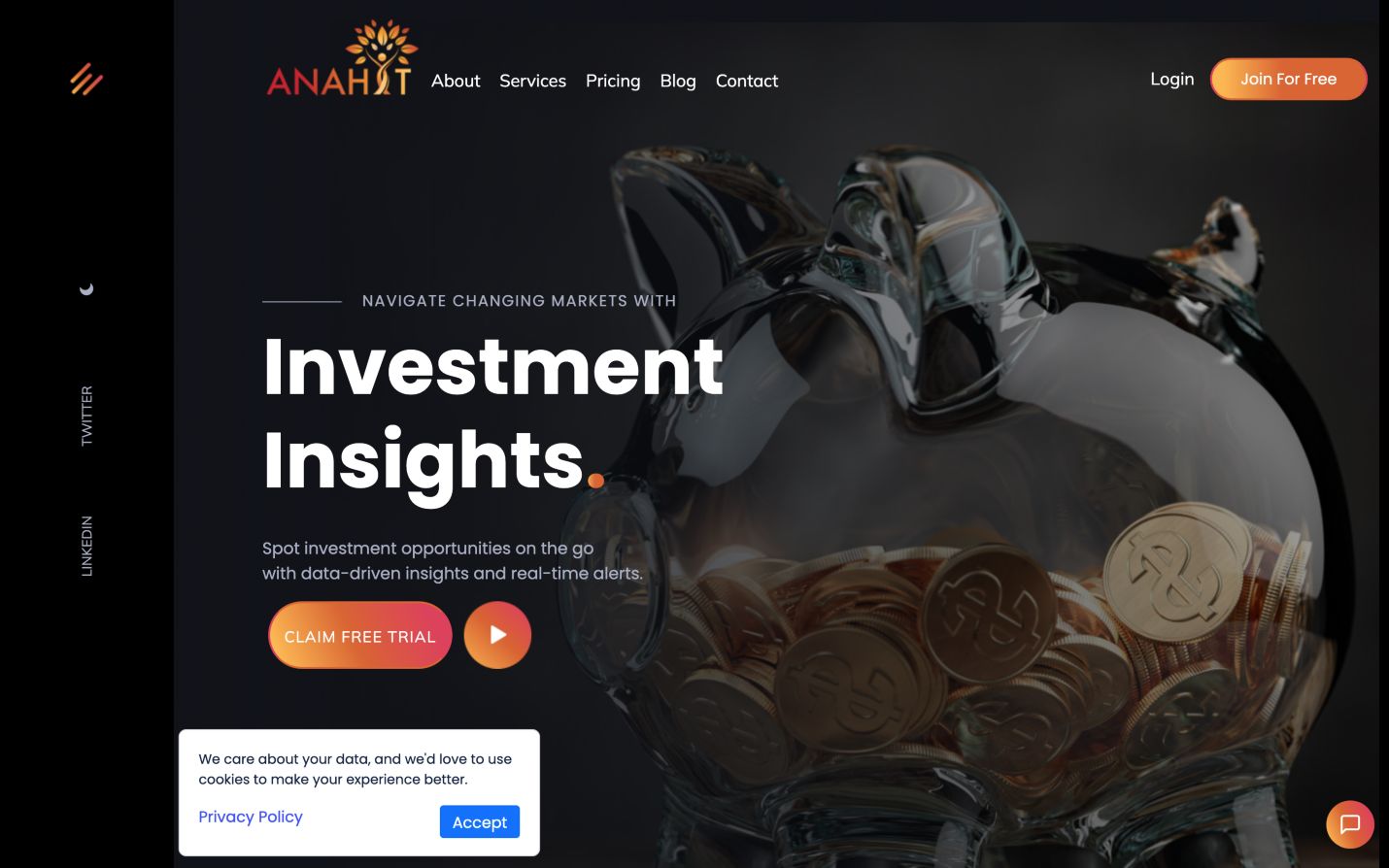 Anahit 首页截图