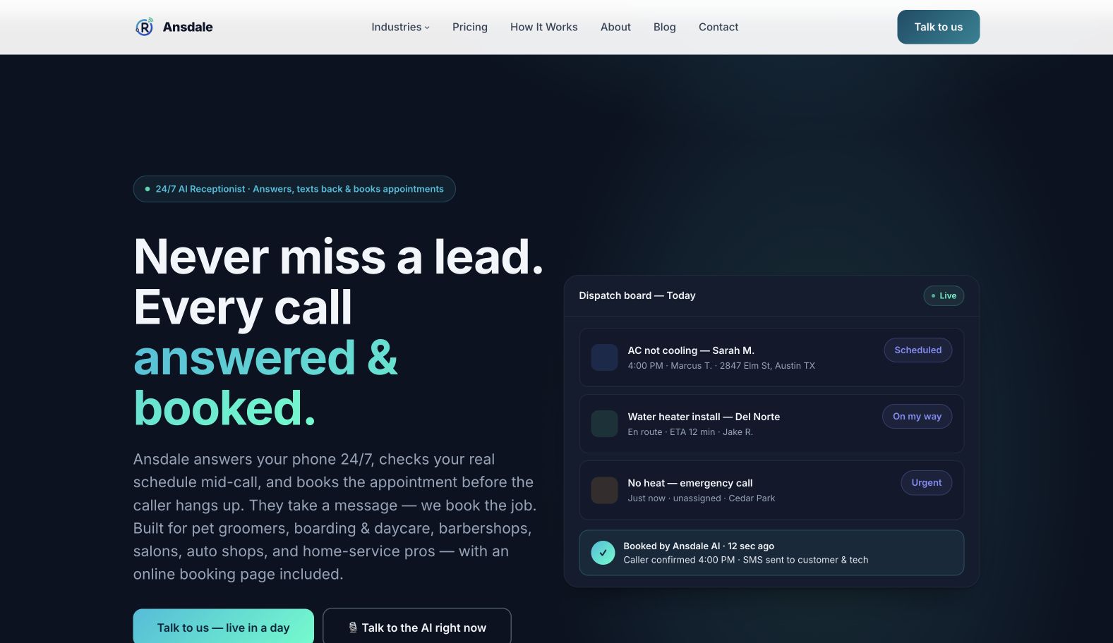 ansdale.com landing_page