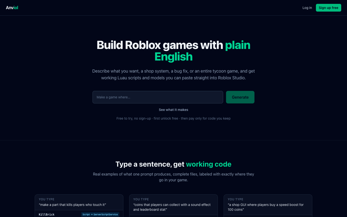 Anviol landing_page