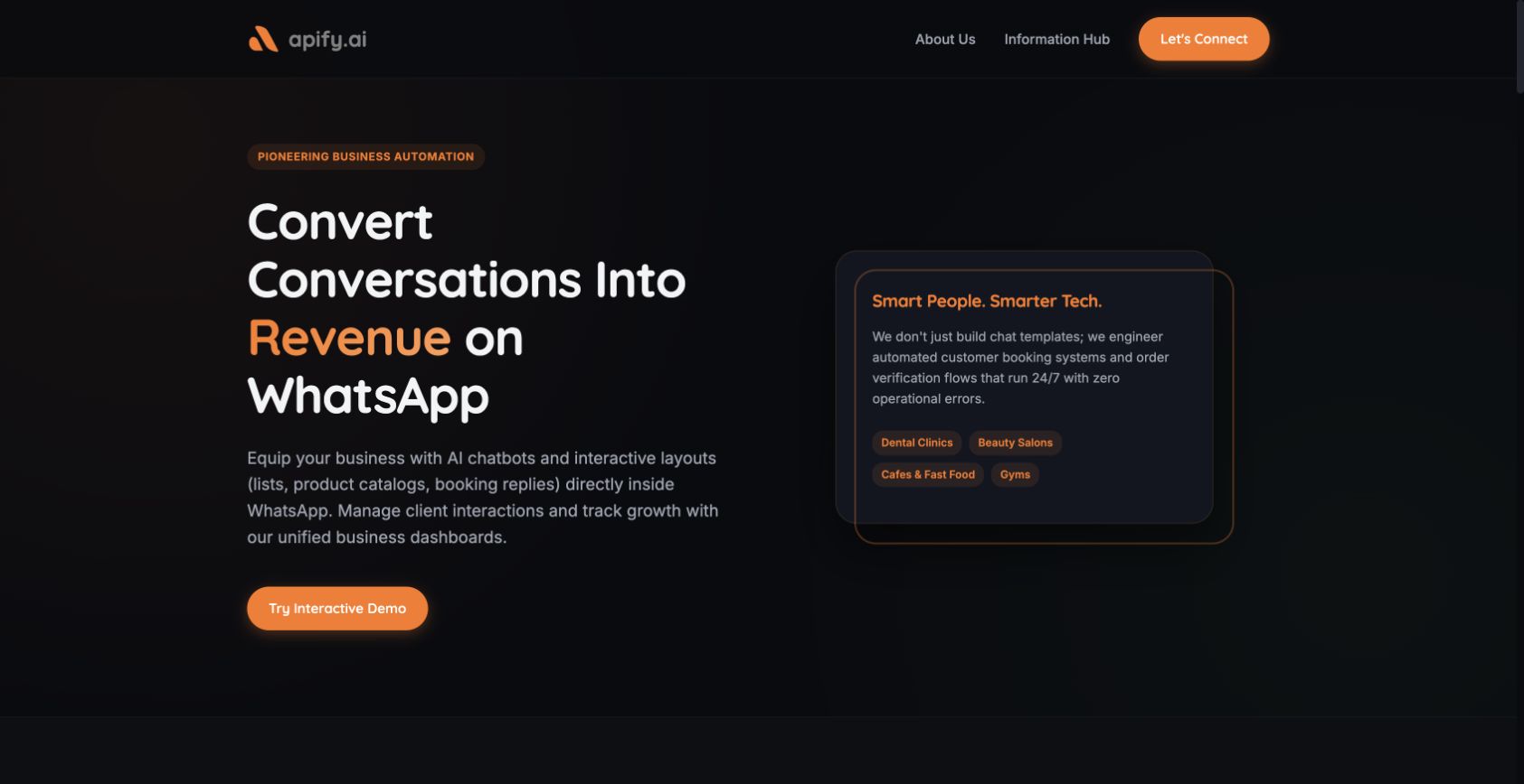 Apify.ai 首页截图
