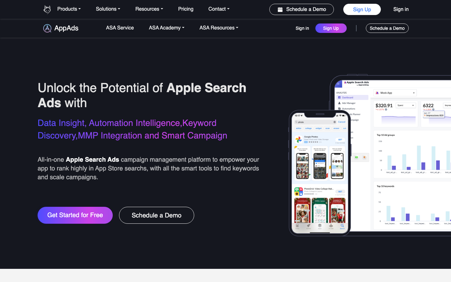AppAds.ai homepage screenshot