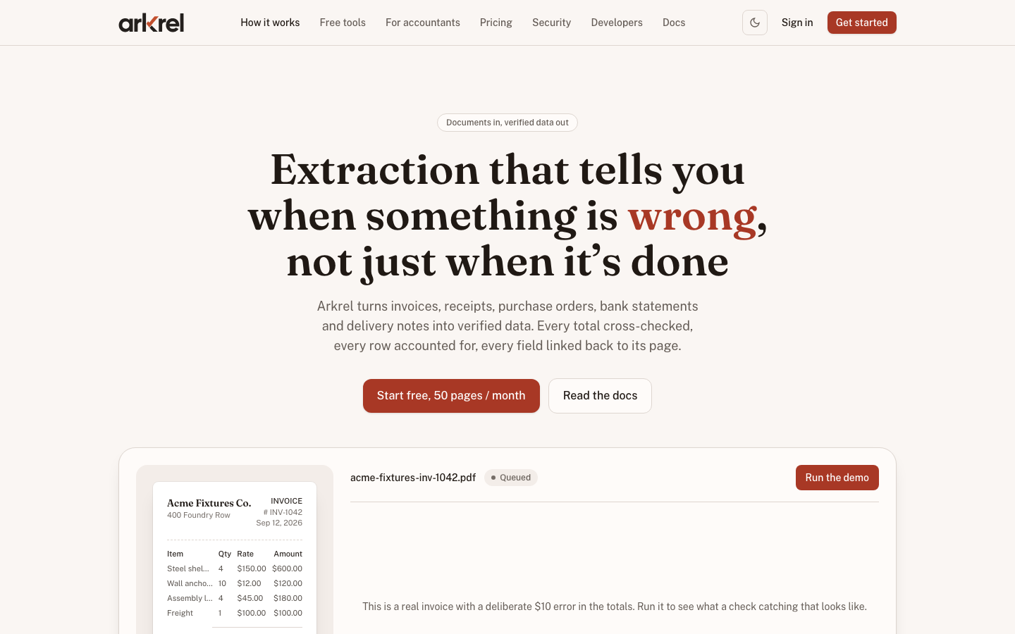 Arkrel landing_page