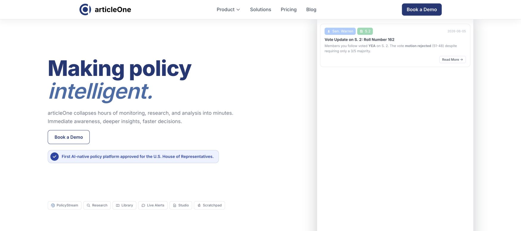 articleOne landing_page