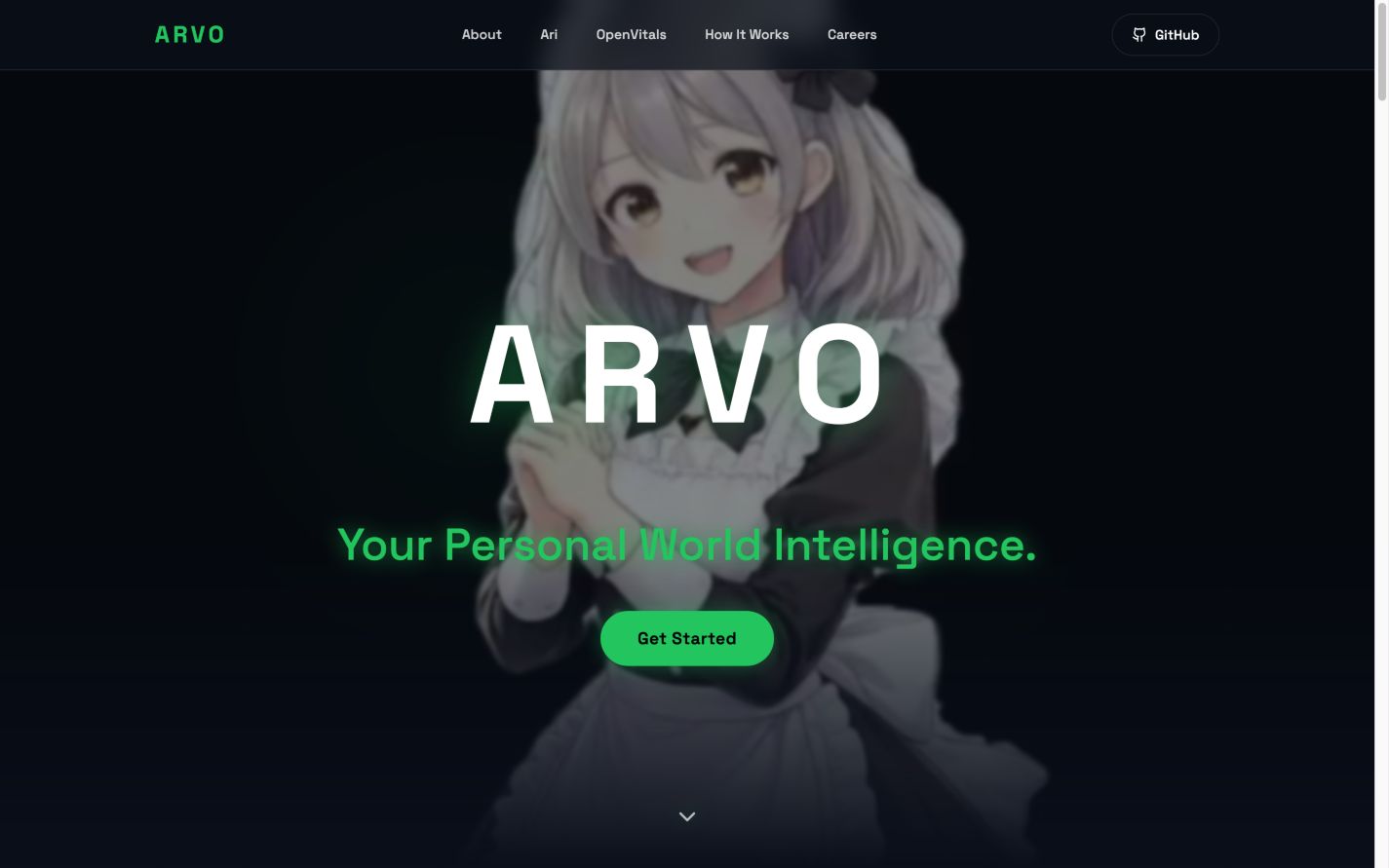 ARVO 首页截图