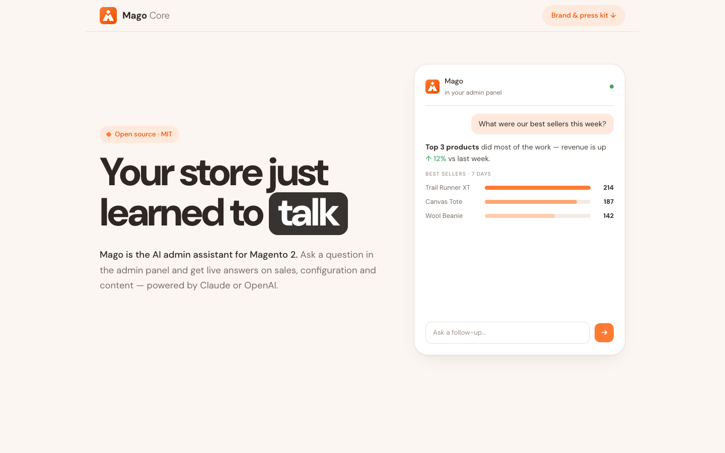 Mago landing_page