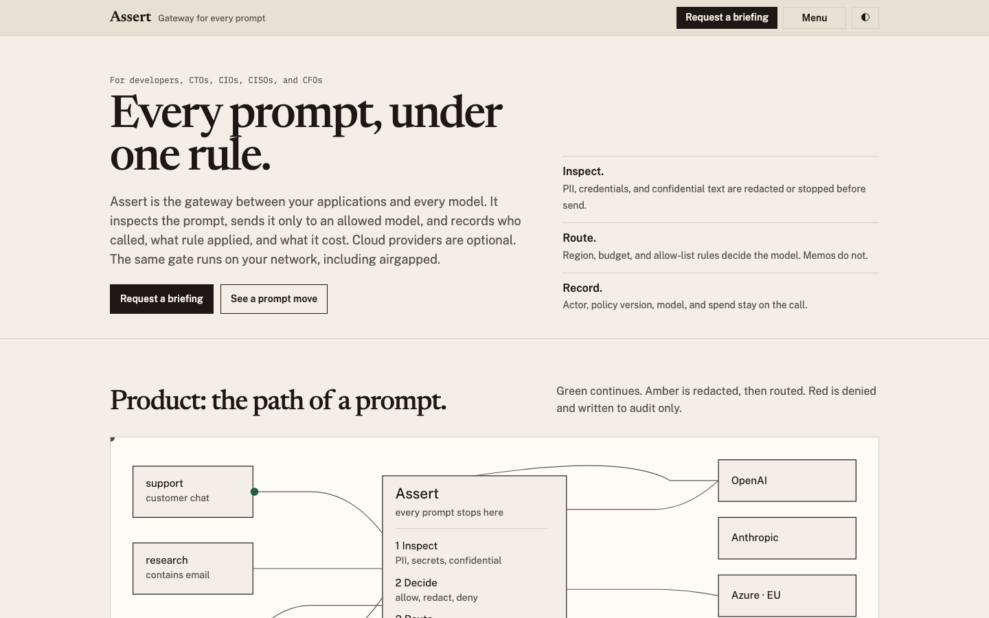 Assert homepage screenshot