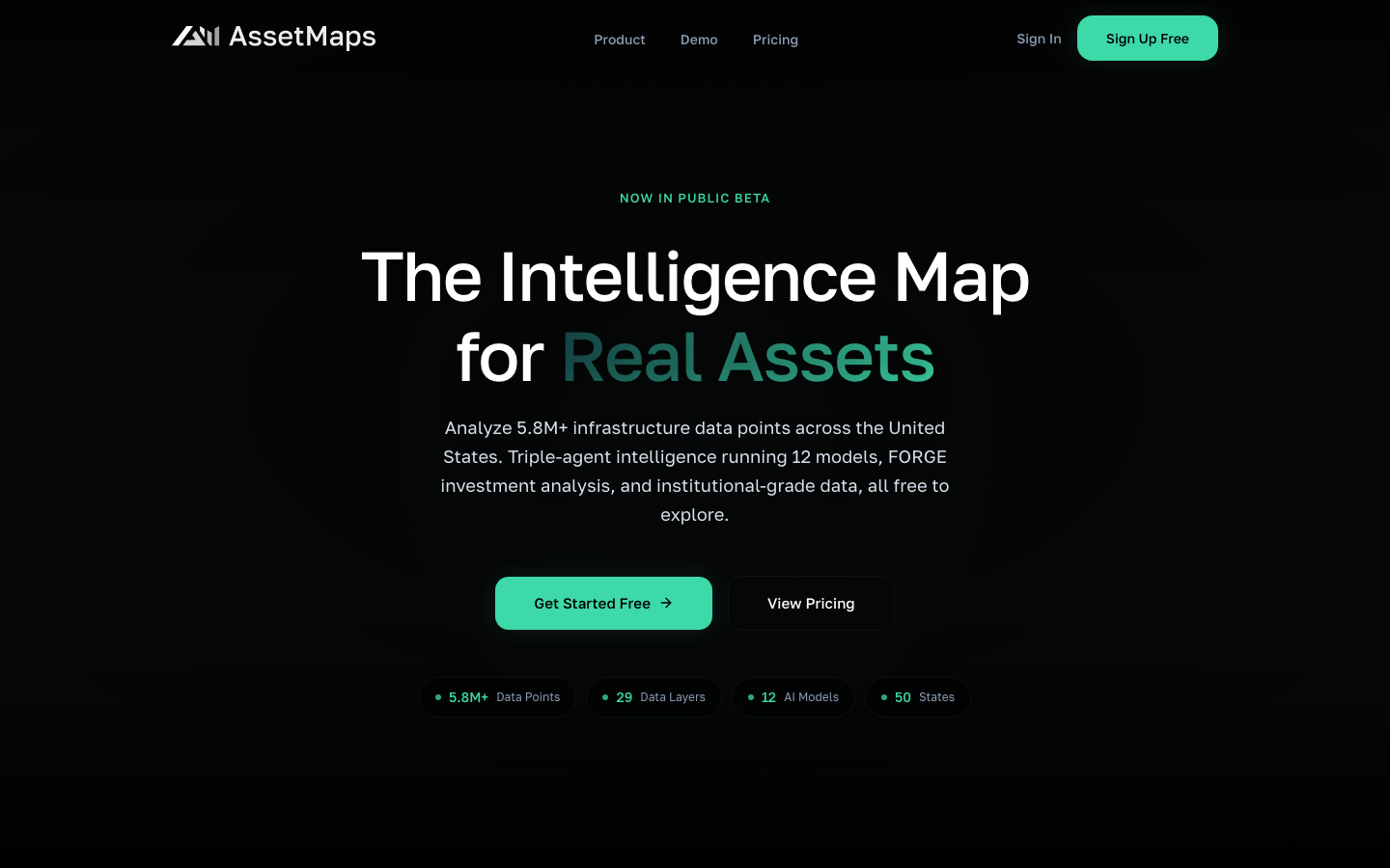 AssetMaps 首页截图