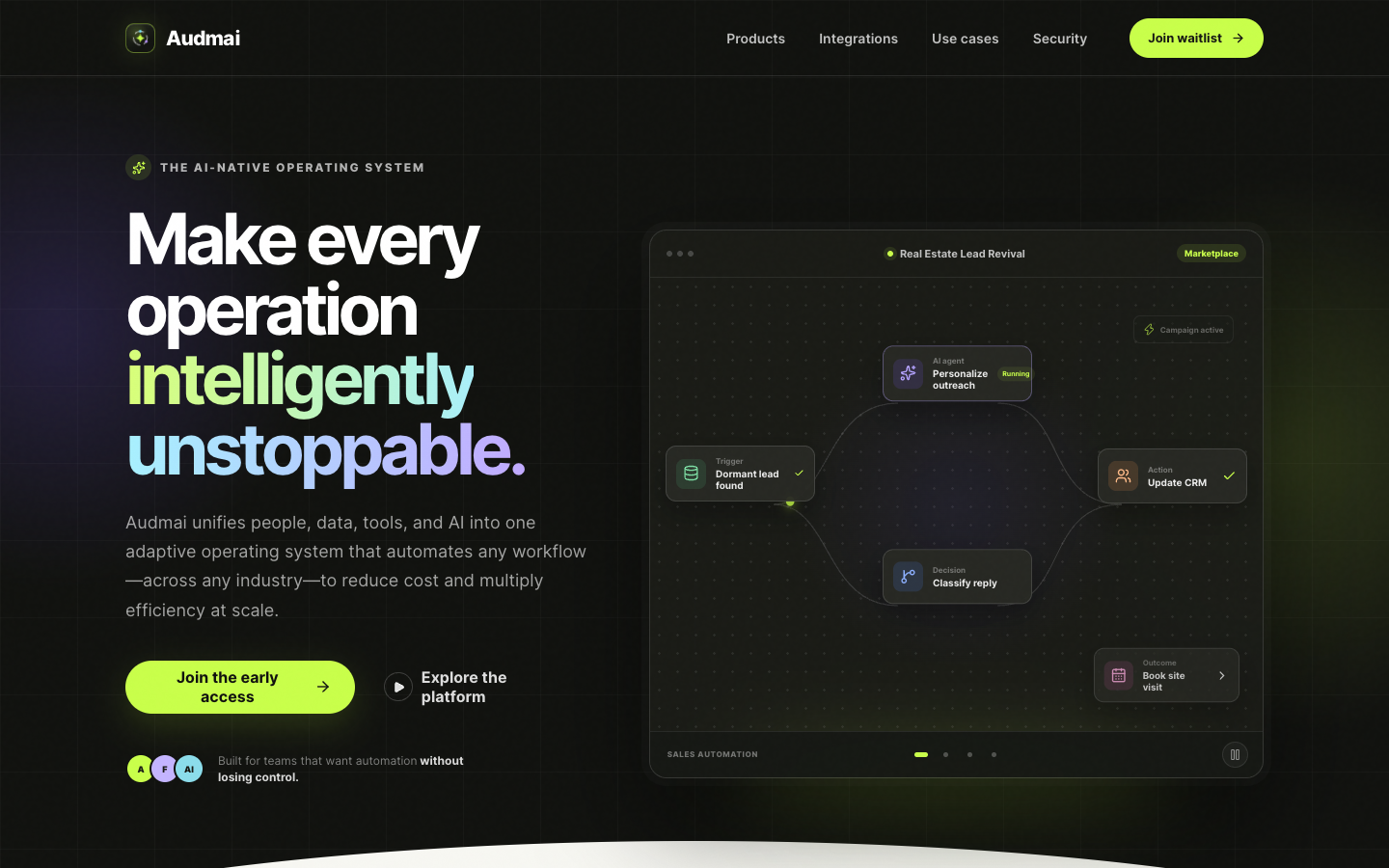 Audmai landing_page