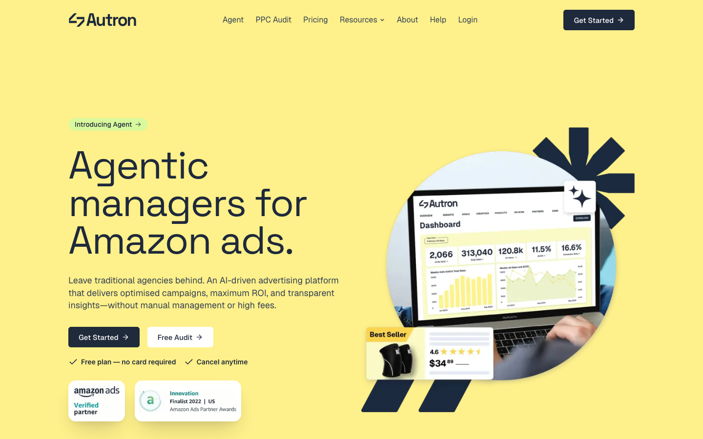 Autron homepage screenshot