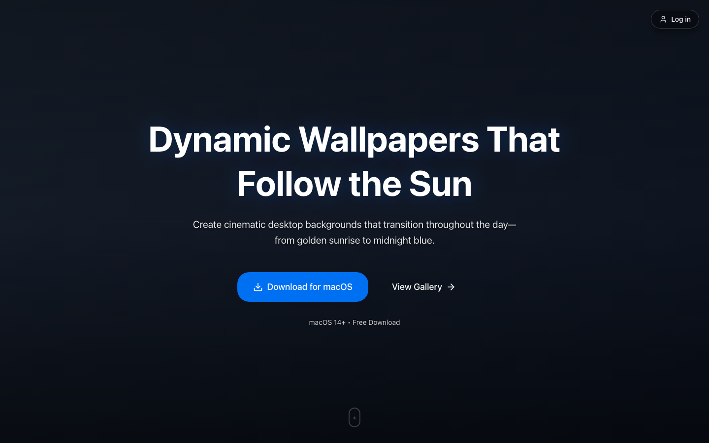 Backdroppr homepage screenshot