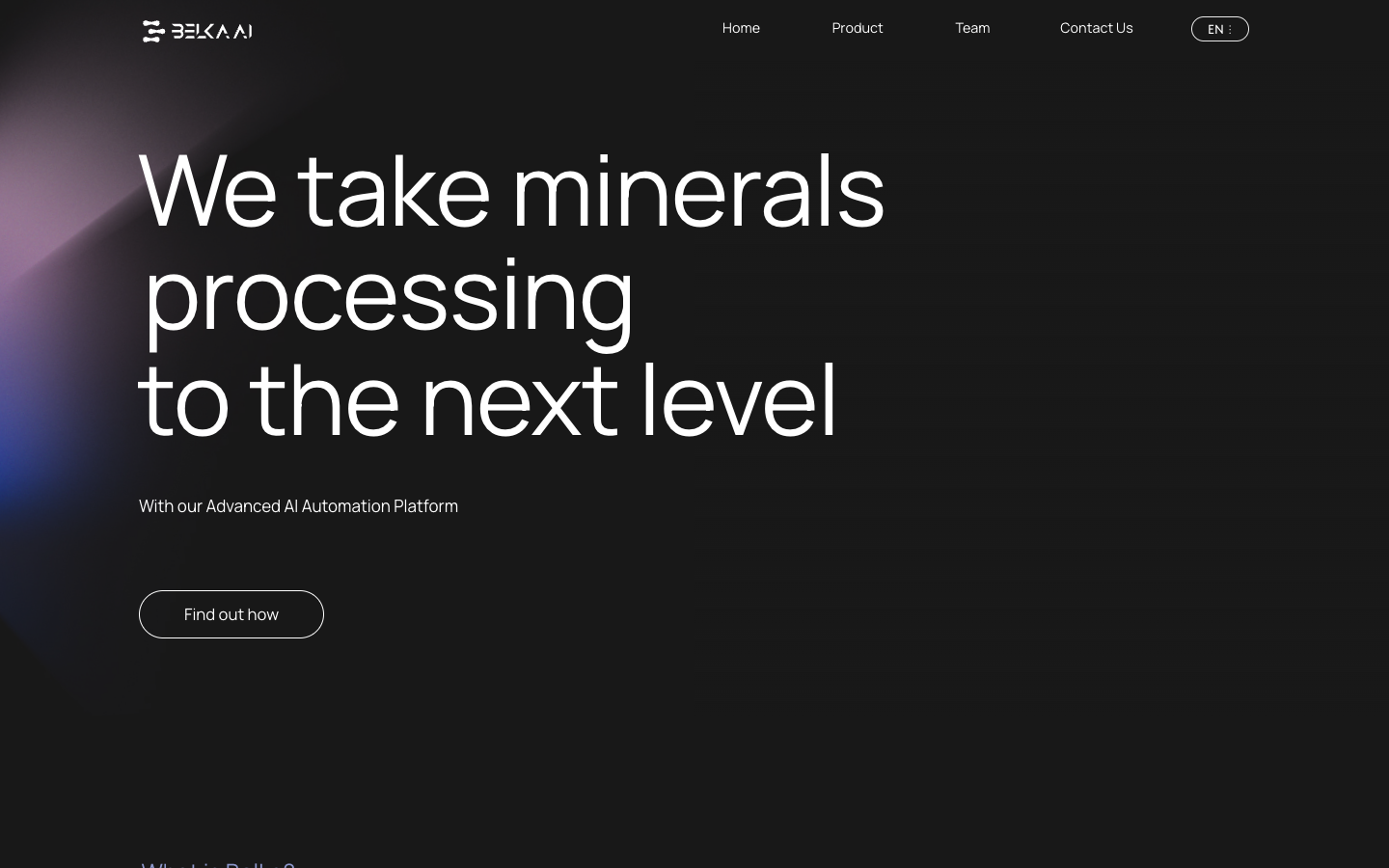 Belka homepage screenshot