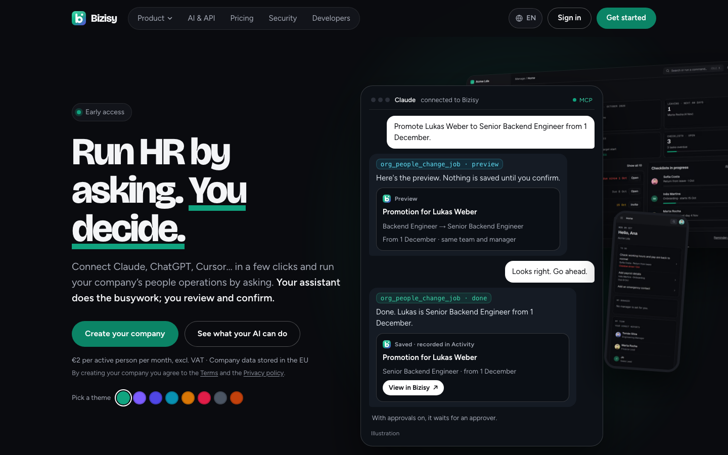 Bizisy homepage screenshot