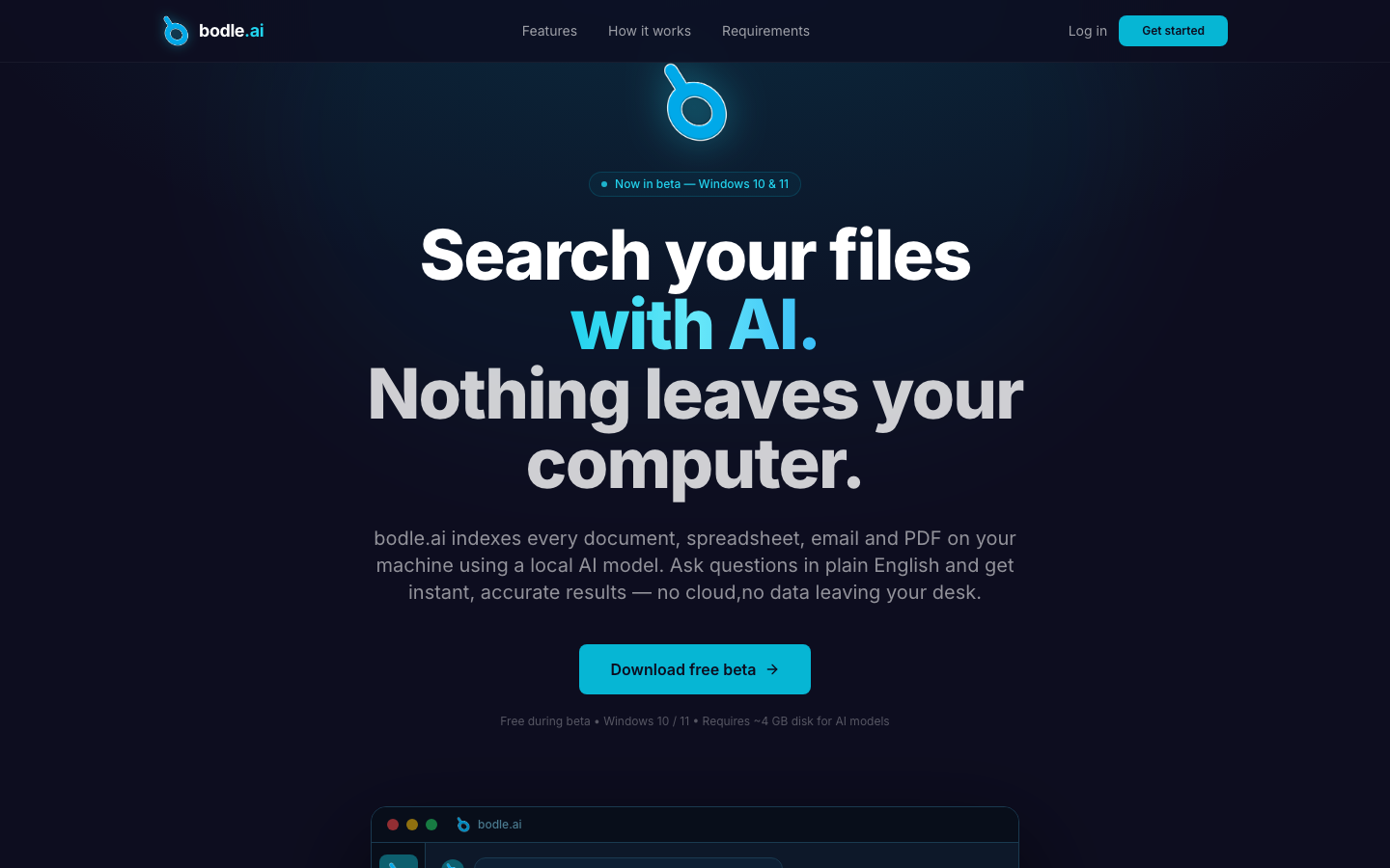 bodle.ai homepage screenshot
