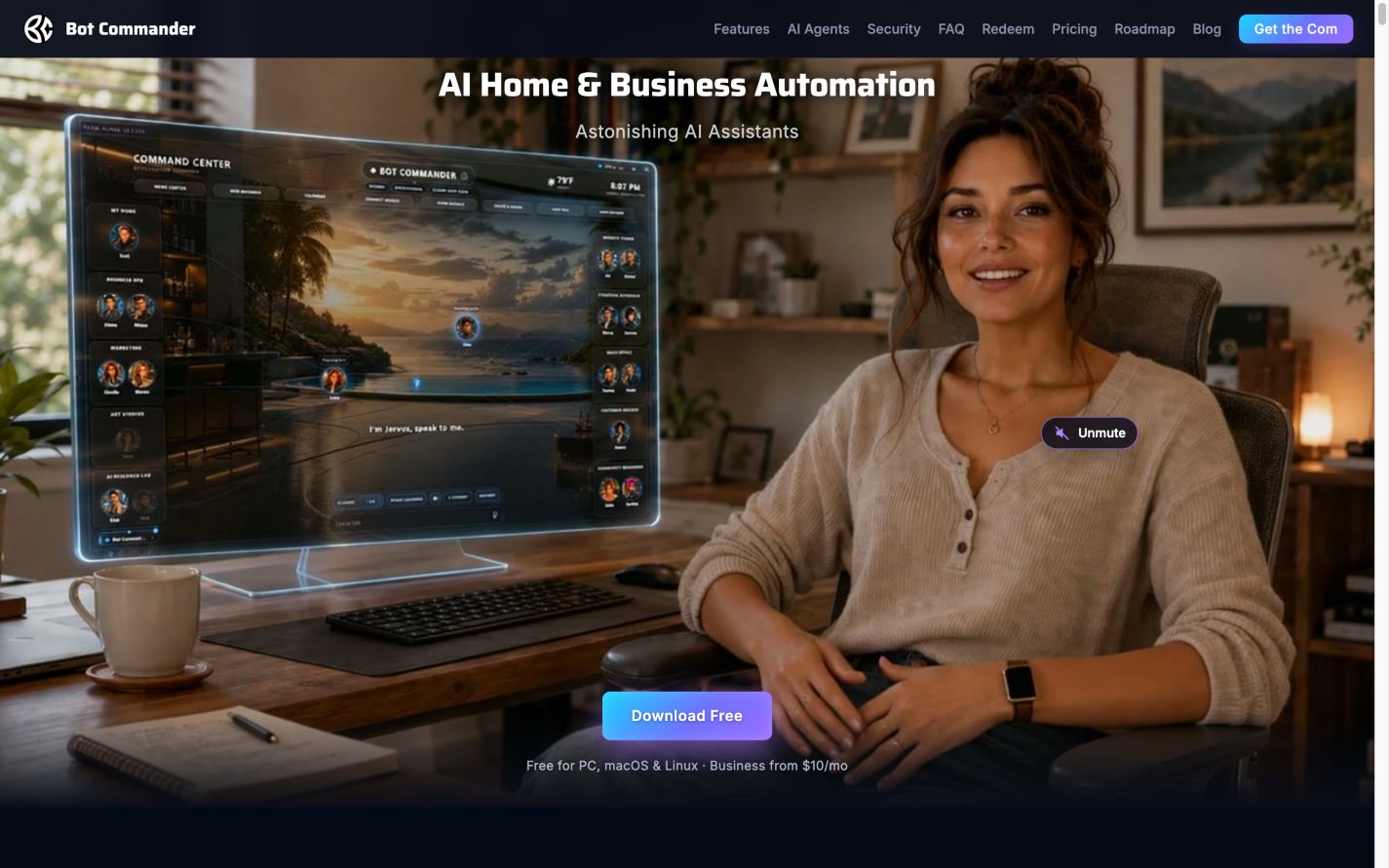 Bot Commander 首页截图