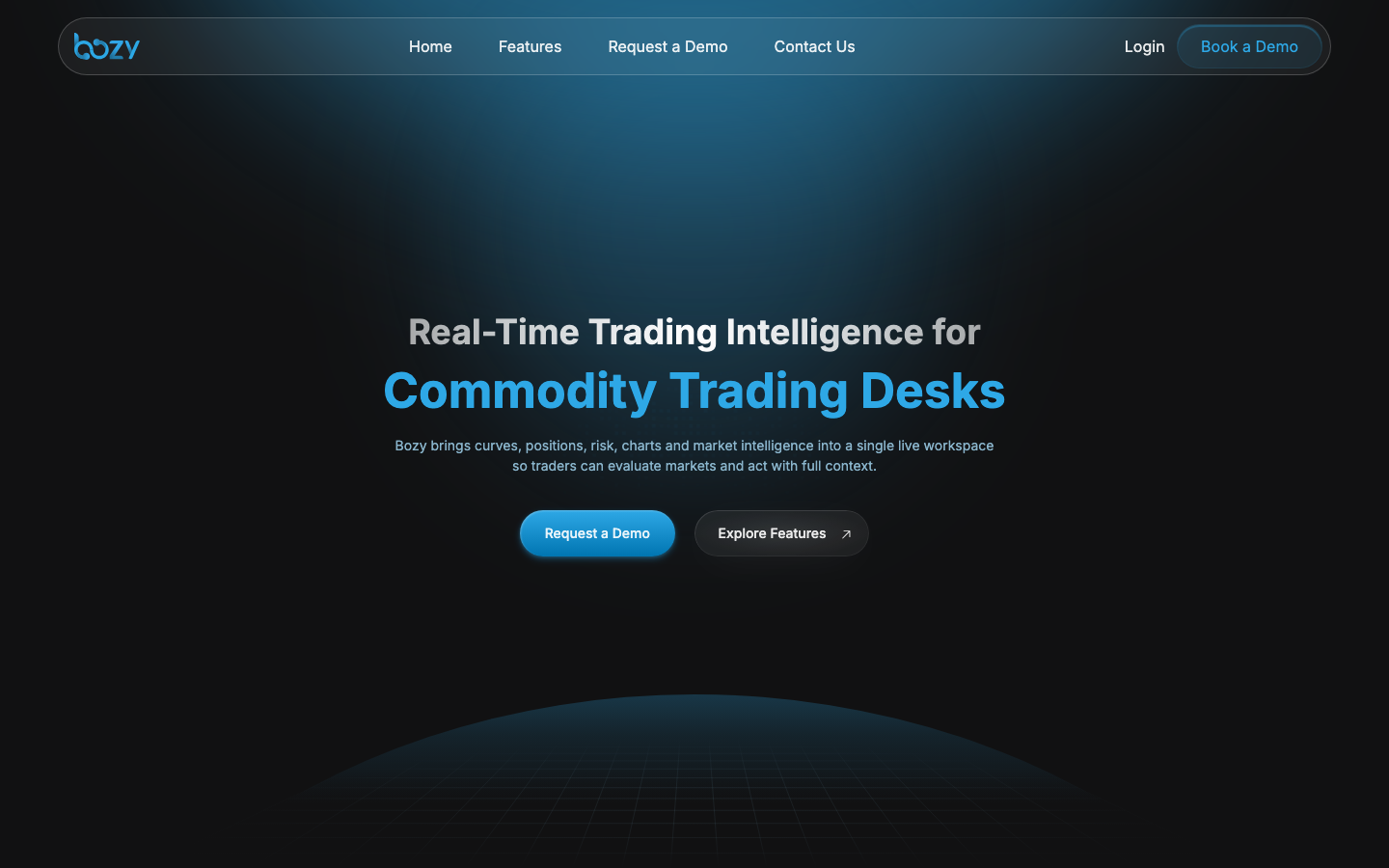 Bozy homepage screenshot