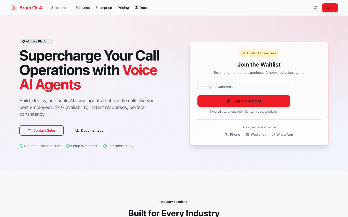 Brain Of AI homepage screenshot