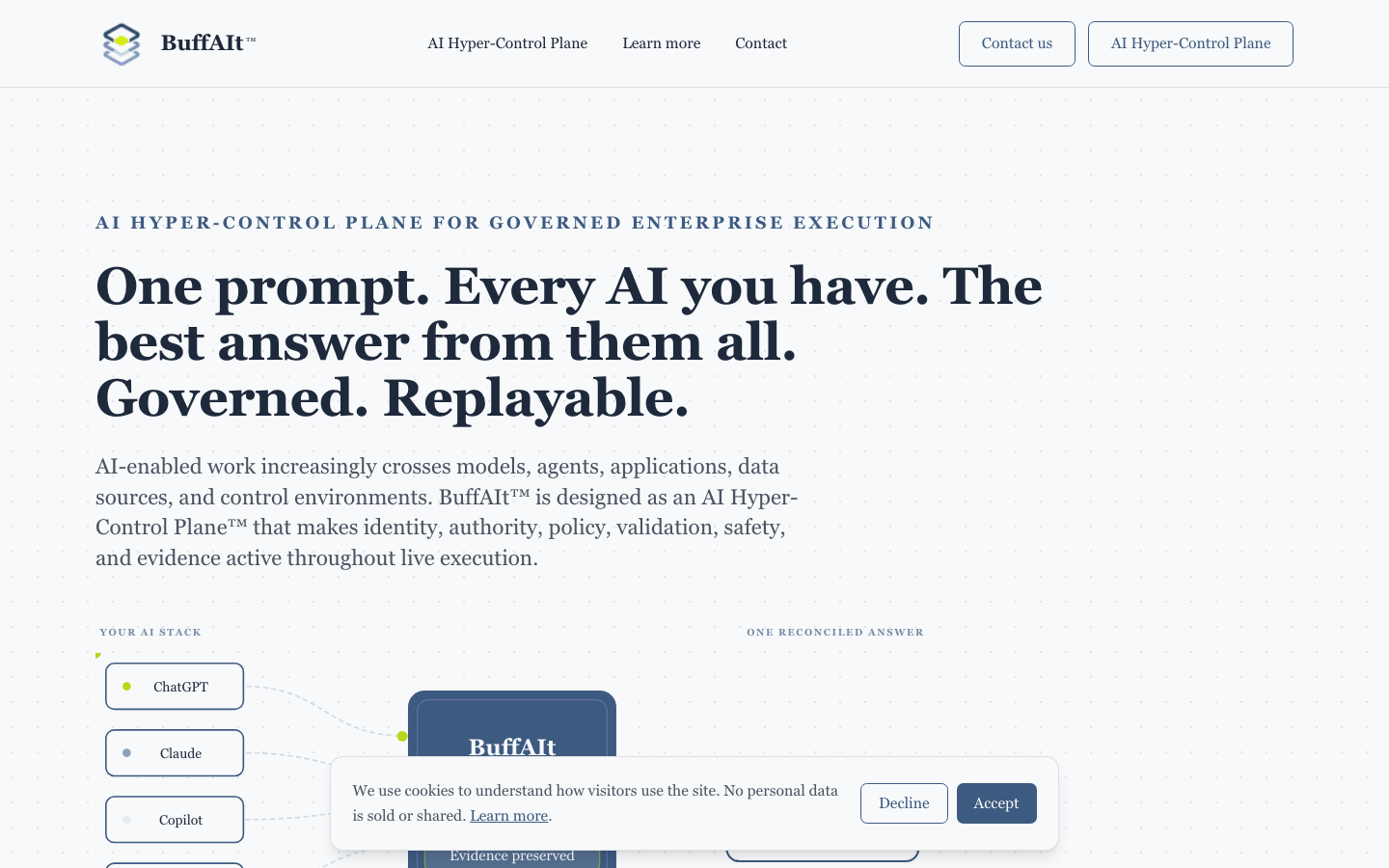 BuffAIt homepage screenshot
