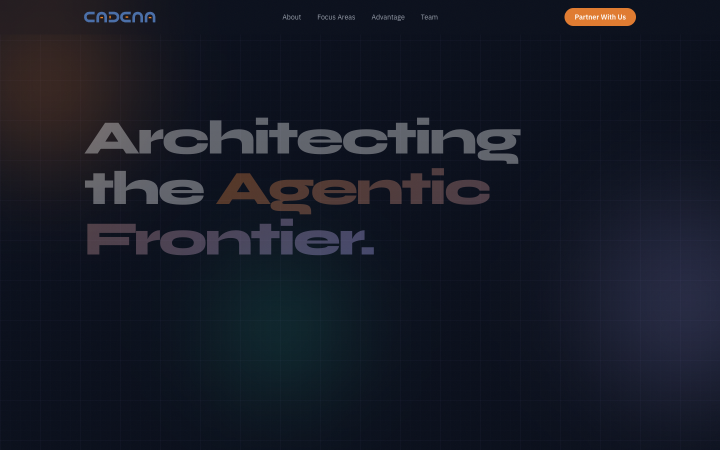 Cadena homepage screenshot