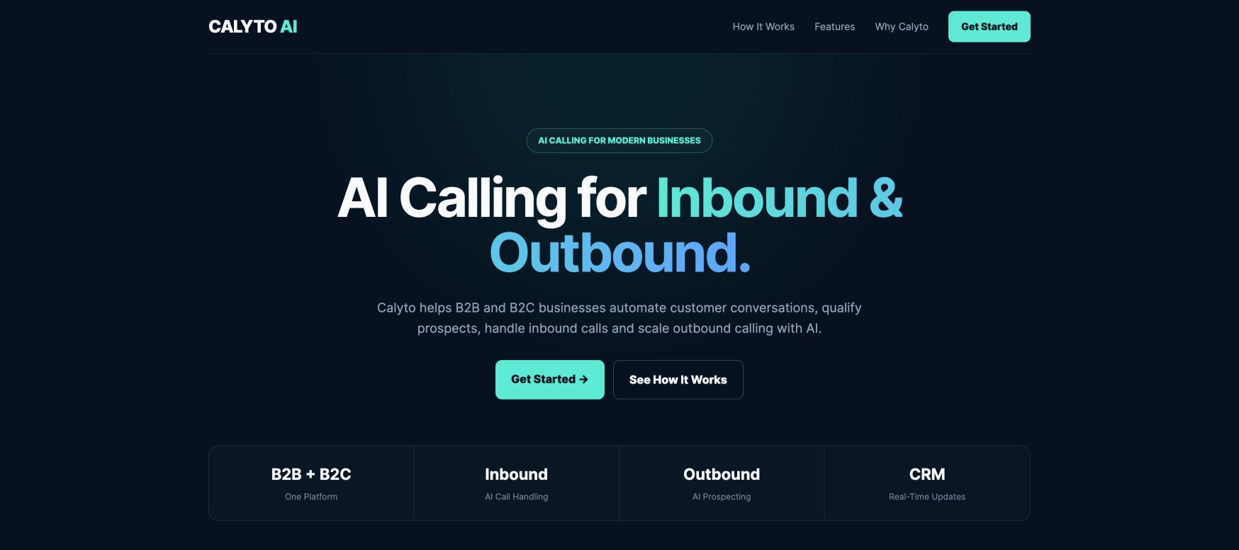Calyto landing_page