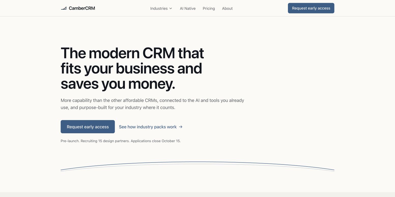 CamberCRM landing_page