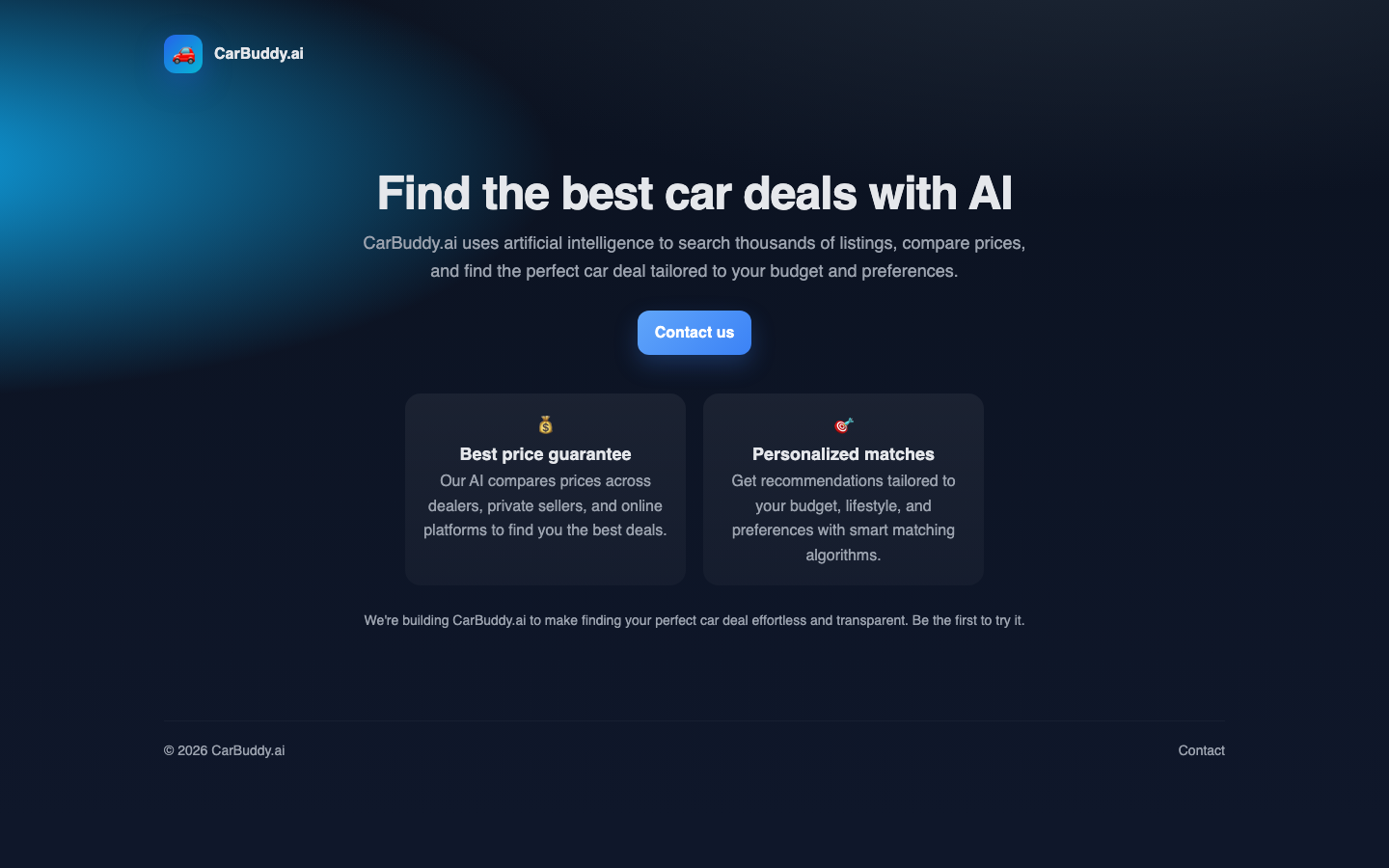 CarBuddy.ai 首页截图