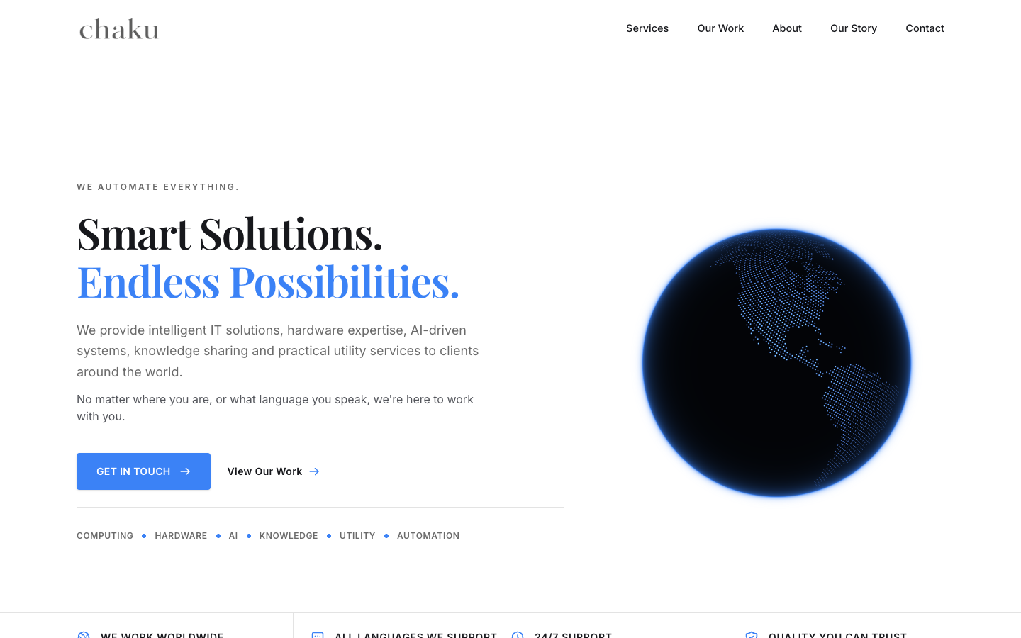 Chaku Automation Labs landing_page