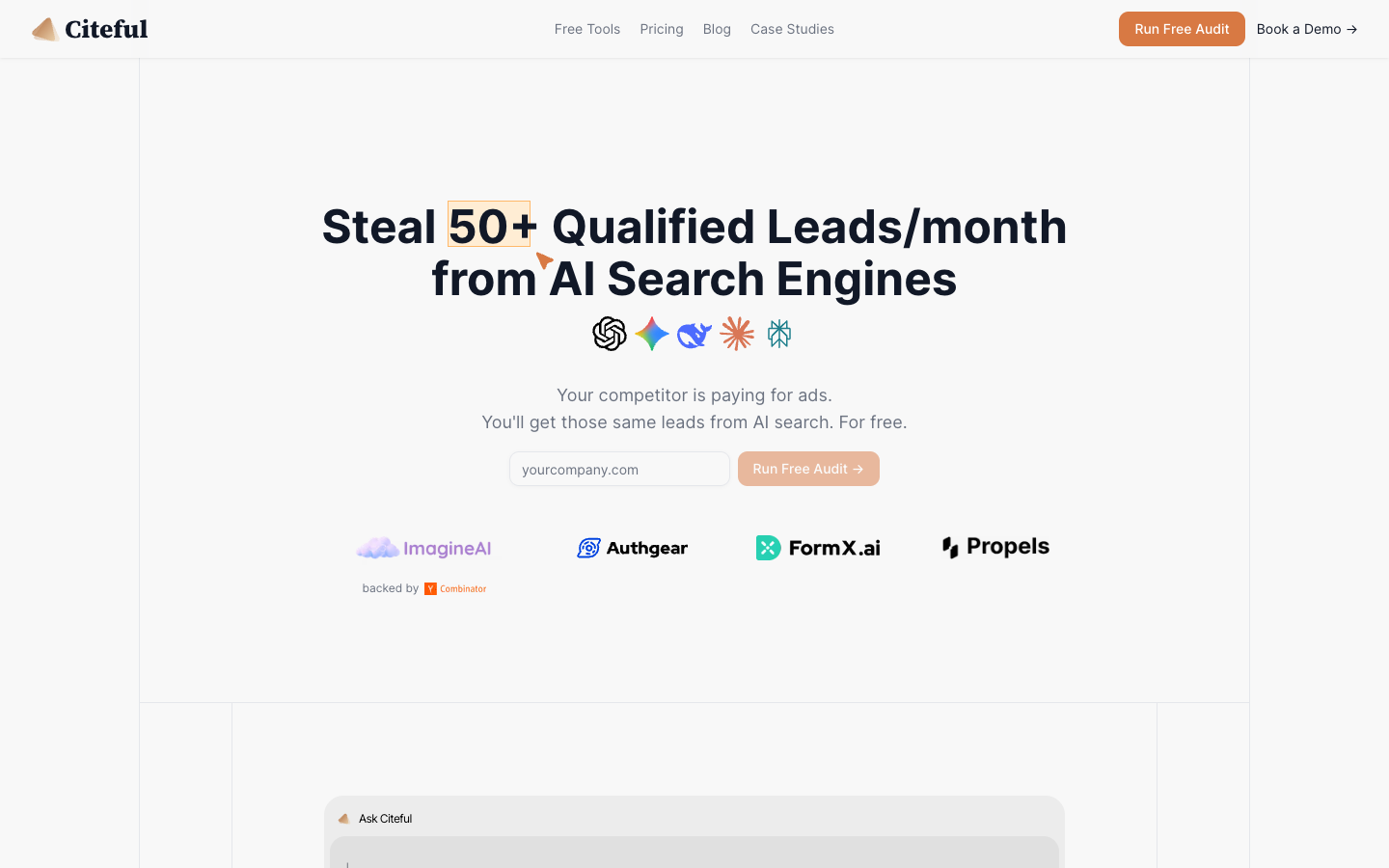Citeful homepage screenshot