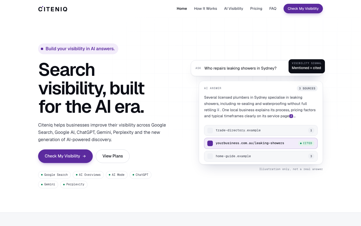 Citeniq homepage screenshot