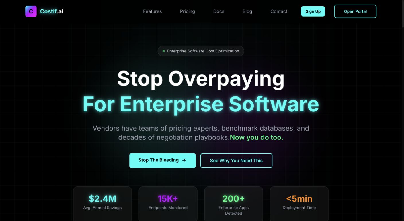 Costif.ai 首页截图
