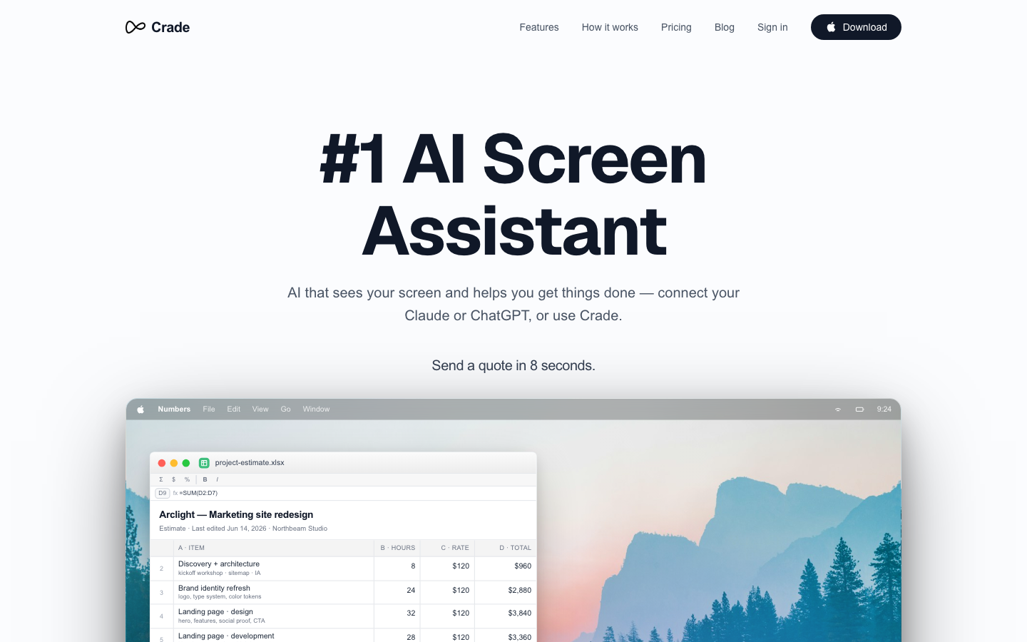 Crade landing_page