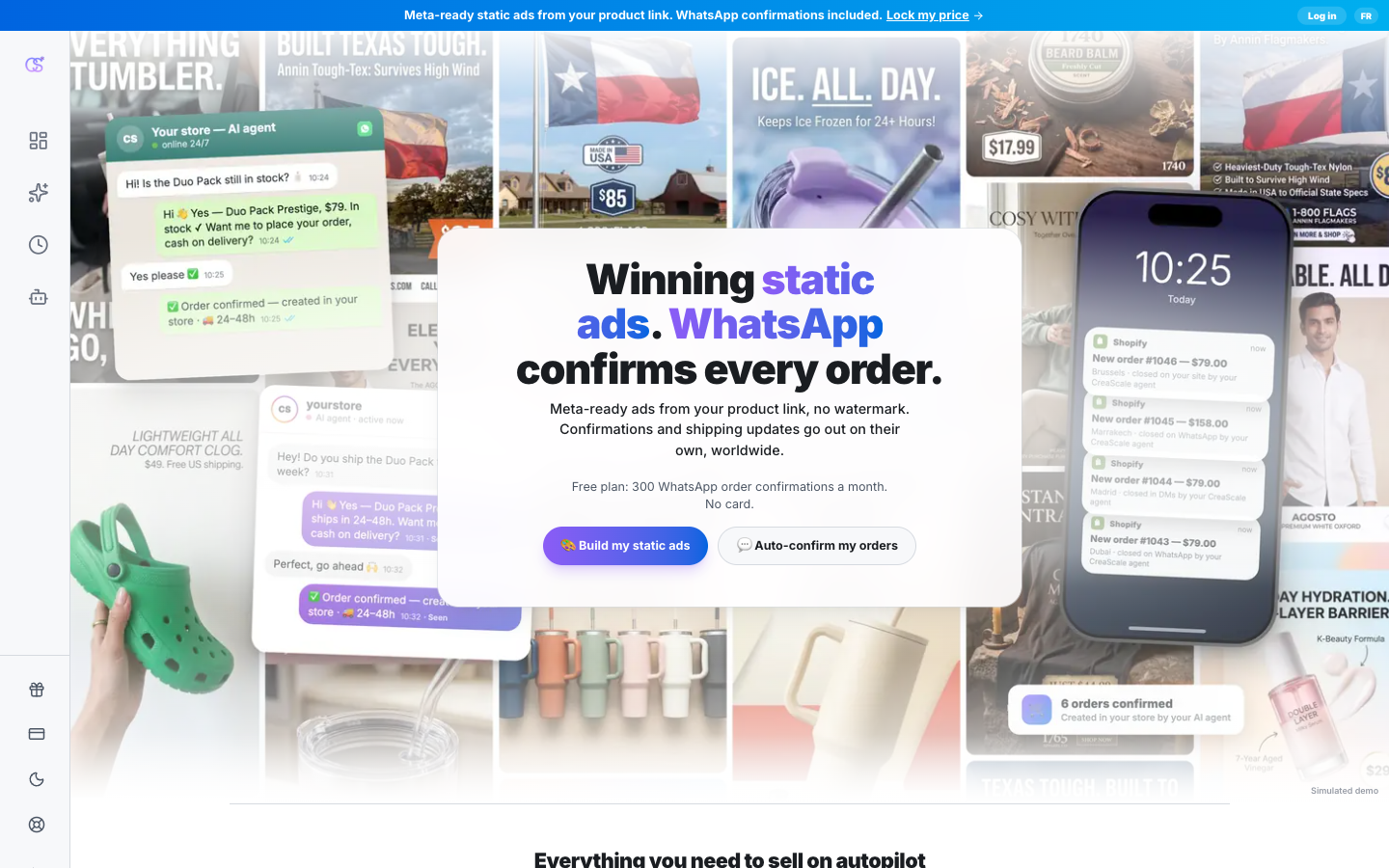 CreaScale AI landing_page