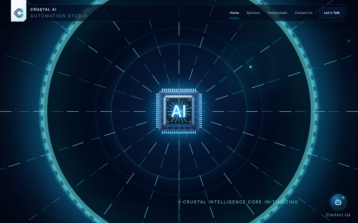 Crustal AI 首页截图