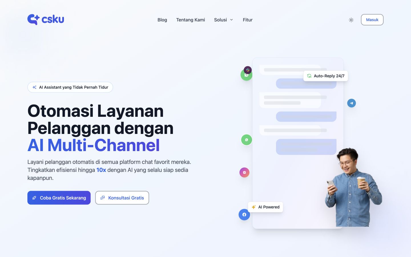 CSKU.ai 首页截图
