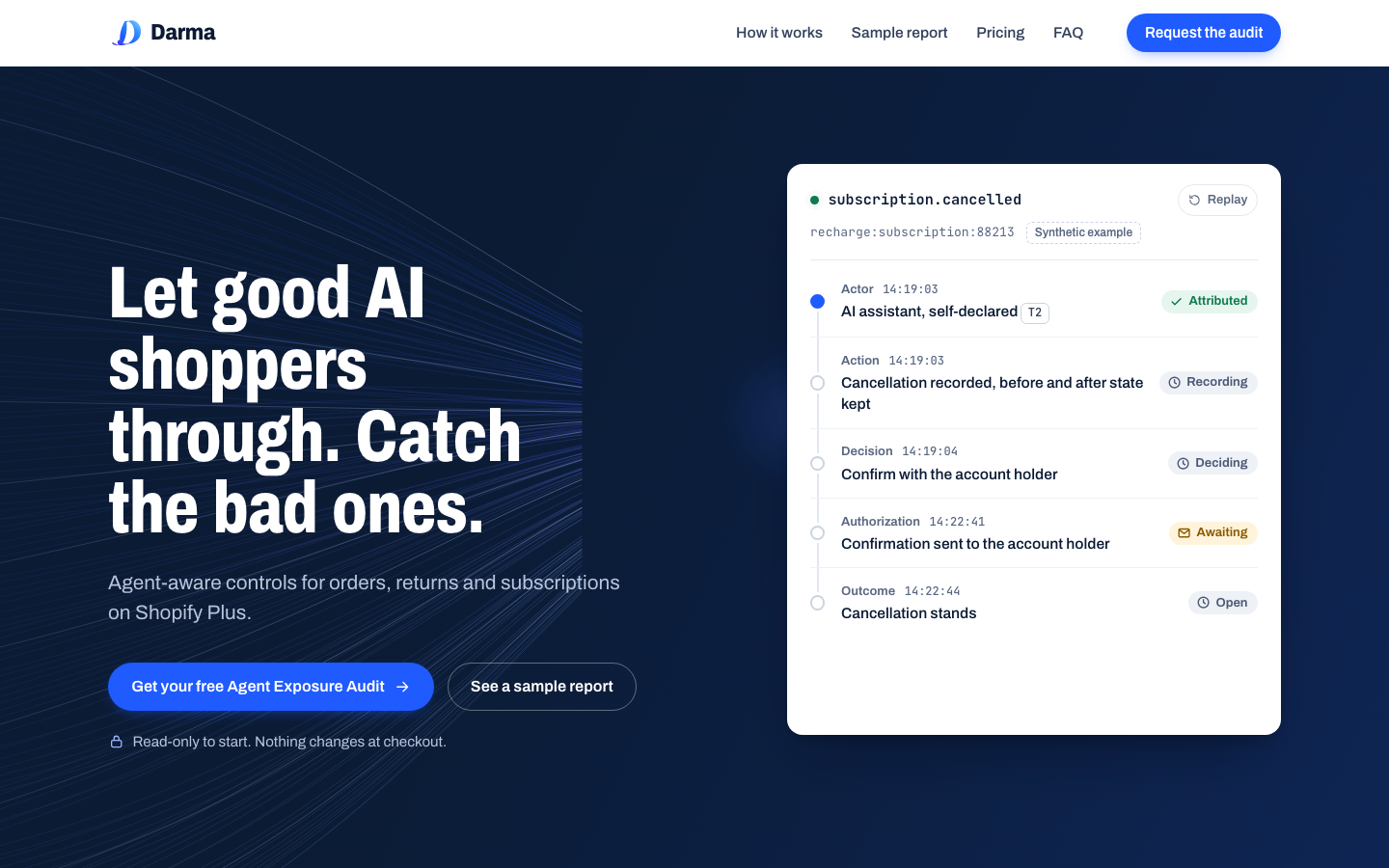 Darma homepage screenshot
