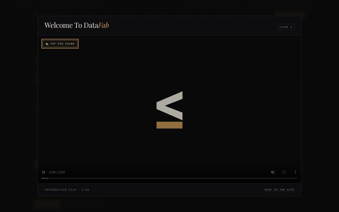 DataFab homepage screenshot