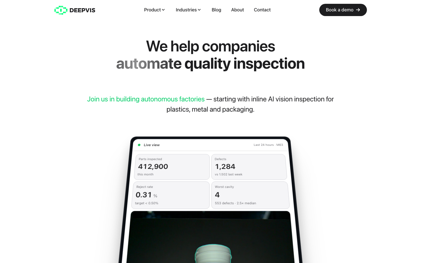 Deepvis landing_page