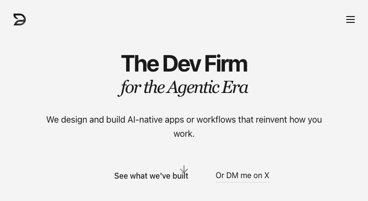 Devvor homepage screenshot