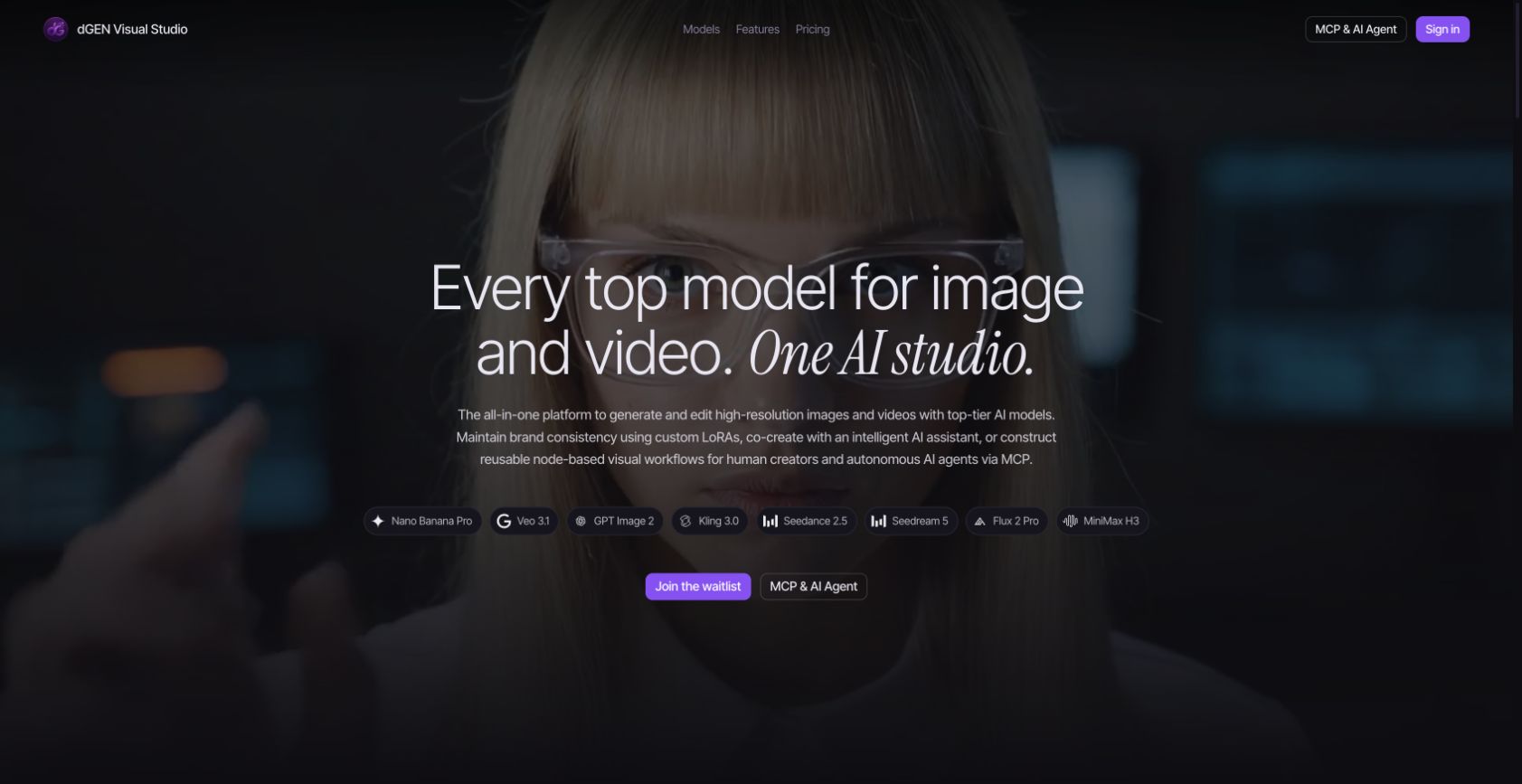 dGEN Visual Studio 首页截图