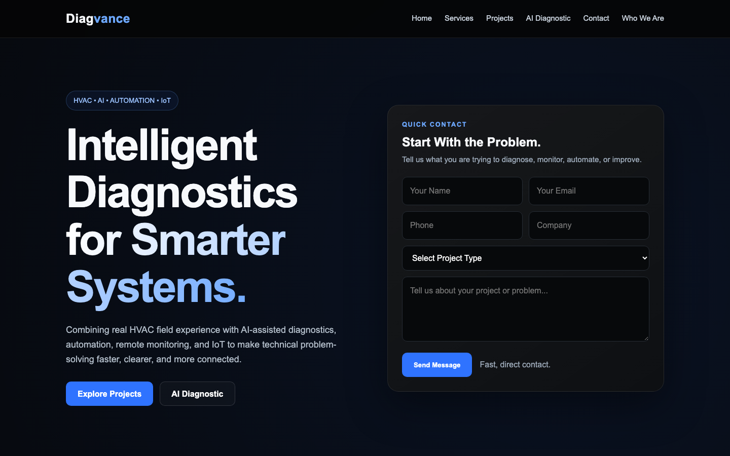 Diagvance landing_page