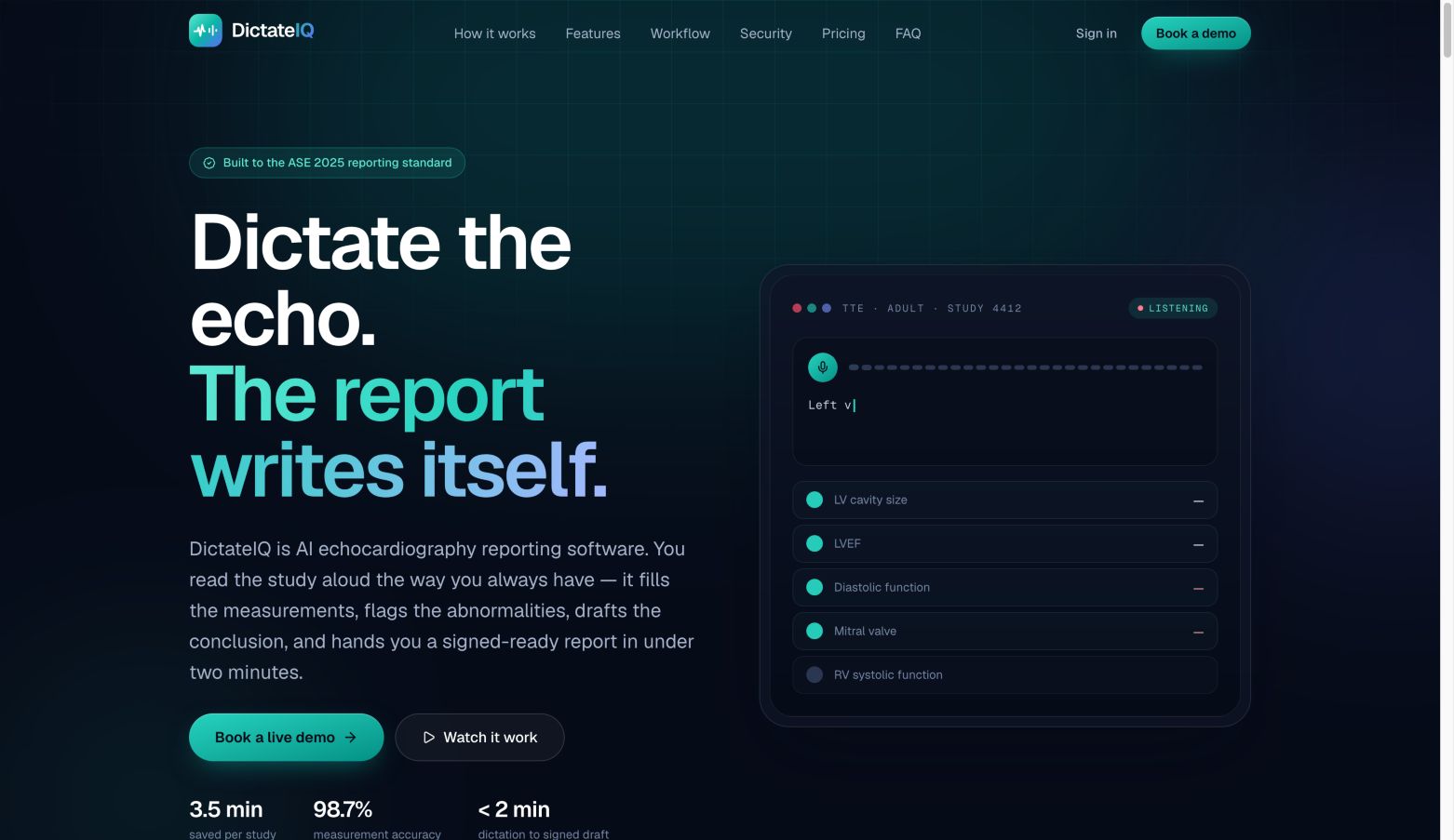 dictateiq.com landing_page